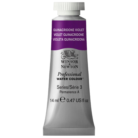 W&N PROF. WATER COLOUR 14ML TUBE QUINACRIDONE VIOLETT