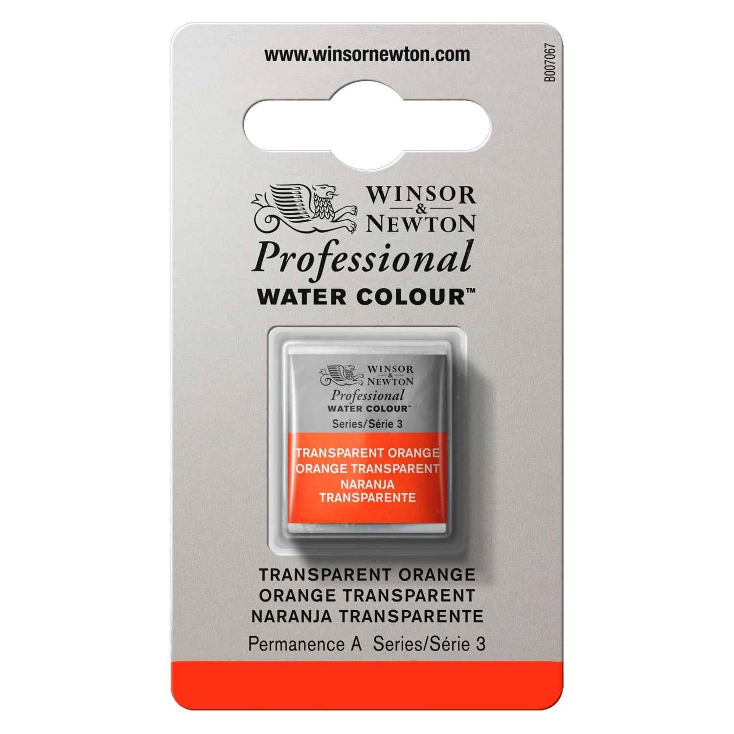 W&N PROF. WATER COLOUR 1/2 NÄPFCHEN ORANGE TRANSPARENT