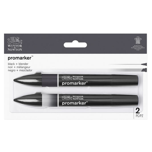 W&N PROMARKER SET SCHWARZ + BLENDER