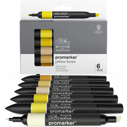 W&N PROMARKER 6ER SET GELBTÖNE