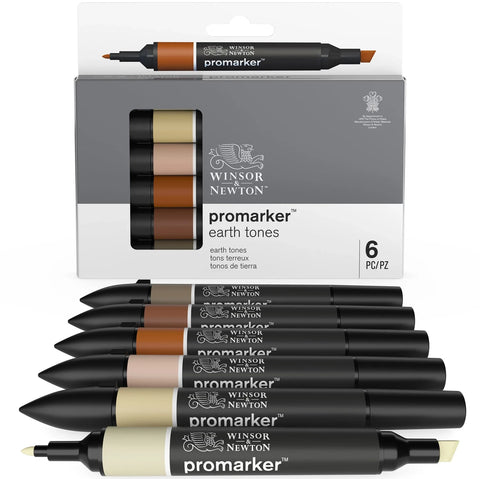 W&N PROMARKER 6ER SET ERDTÖNE