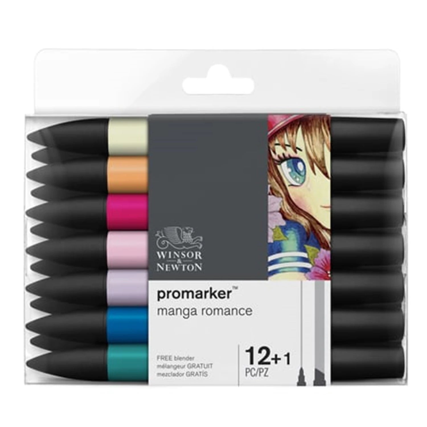 W&N PROMARKER 12+1 MANGA ROMANCE