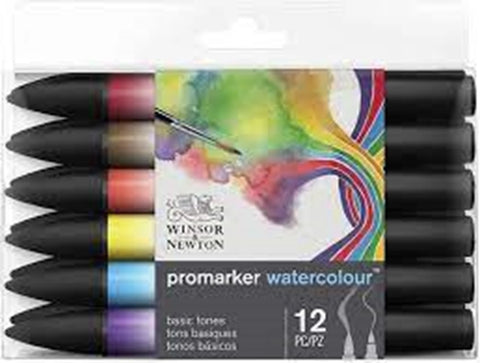 W&N PROMARKER WATERCOLOUR 12ER SET SORTIERT