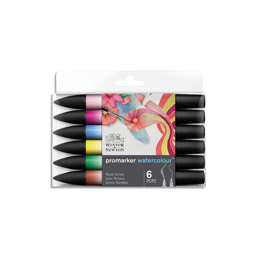 W&N PROMARKER WATERCOLOUR 6ER SET FLORAL