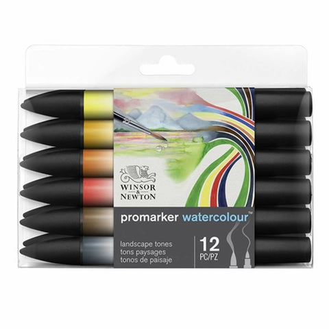 W&N PROMARKER WATERCOLOUR12ER SET LANDSCHAFT