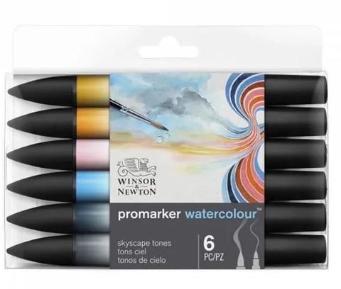 W&N PROMARKER WATERCOLOUR 6ER SET HIMMELSTÖNE