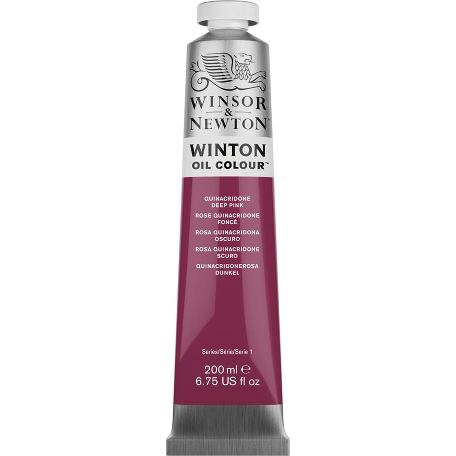 W&N WINTON ÖLFARBE 200ML TUBE QUINACRIDONE DUNKEL PINK