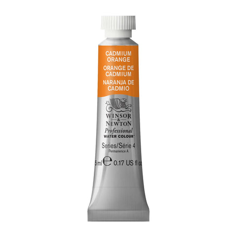 W&N PROF. WATER COLOUR 5ML TUBE KADMIUMORANGE