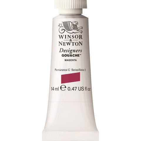 W&N DESIGNERS GOUACHE 14ML TUBE MAGENTA