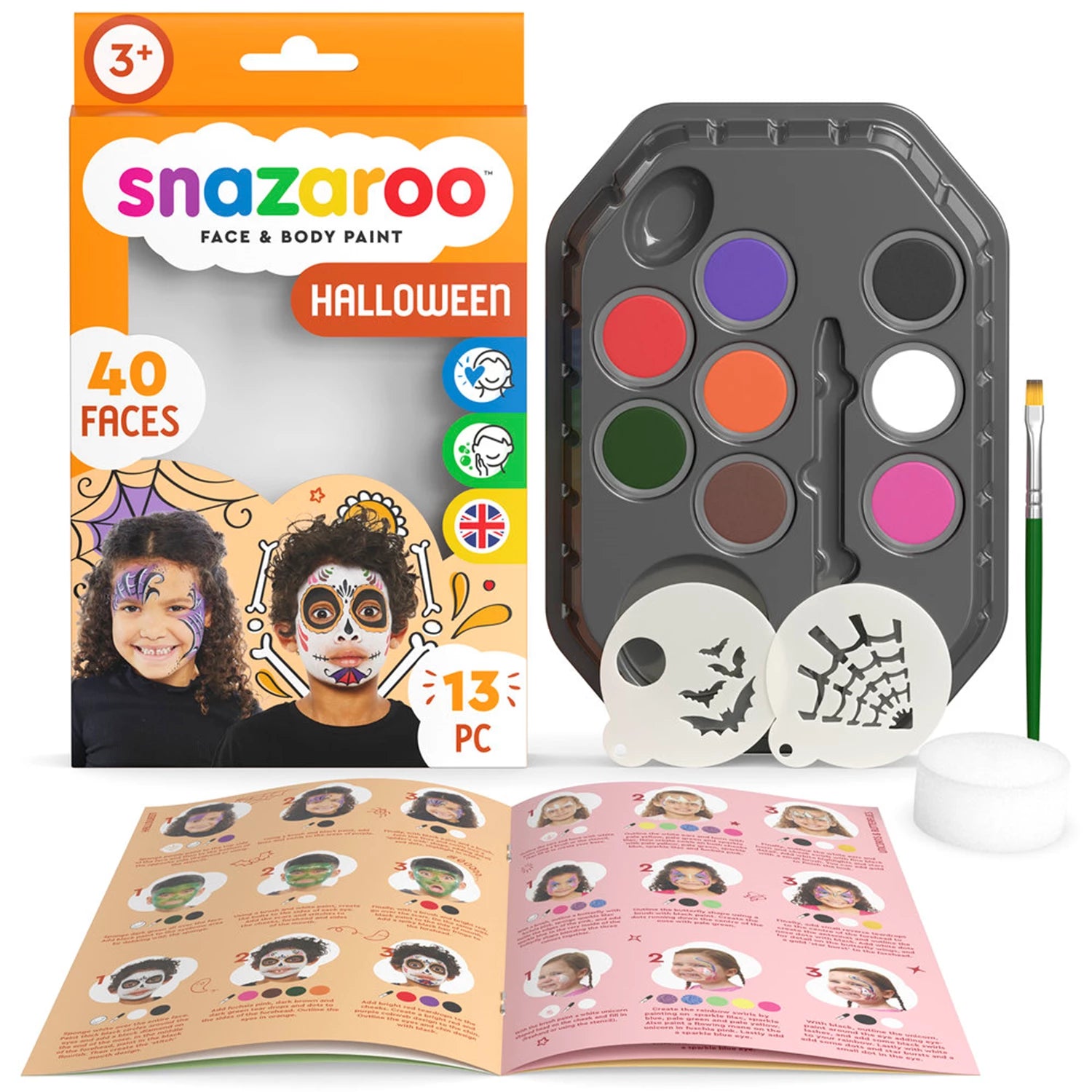 SNAZAROO SCHMINKSET 13 TEILE HALLOWEEN