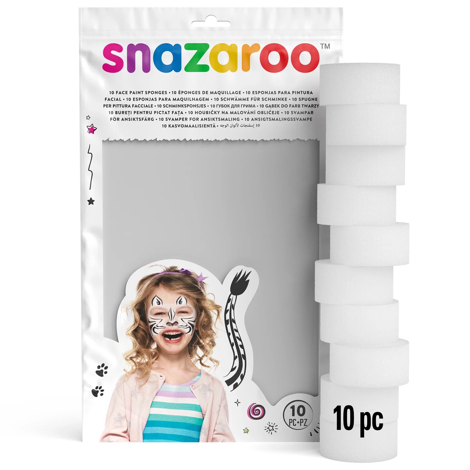 SNAZAROO SET 10 SCHMINKSCHWÄMME