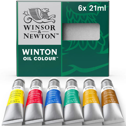 W&N WINTON ÖLFARBEN TUBEN SET 6 X 21 ML TUBEN