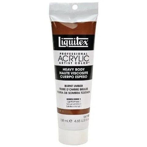 LQX PROF. HEAVY BODY ACRYLFARBE 138ML TUBE UMBRA GEBRANNT