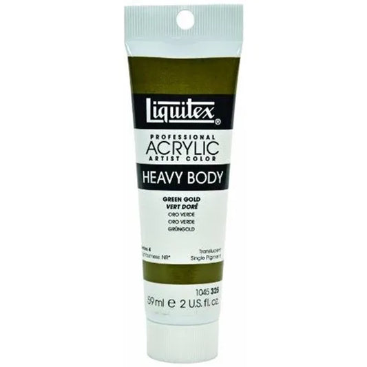 LQX PROF. HEAVY BODY ACRYLFARBE 59ML TUBE GRÜNGOLD