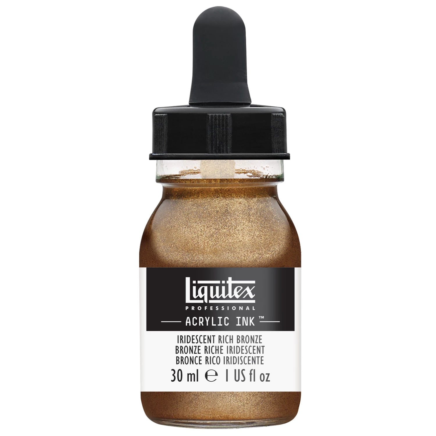 LQX PROF. ACRYLIC INK 30ML FLASCHE IRISIERENDE SATTE BRONZE