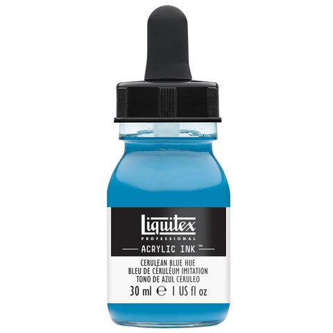 LQX PROF. ACRYLIC INK 30ML FLASCHE CÖLINBLAU FARBTON