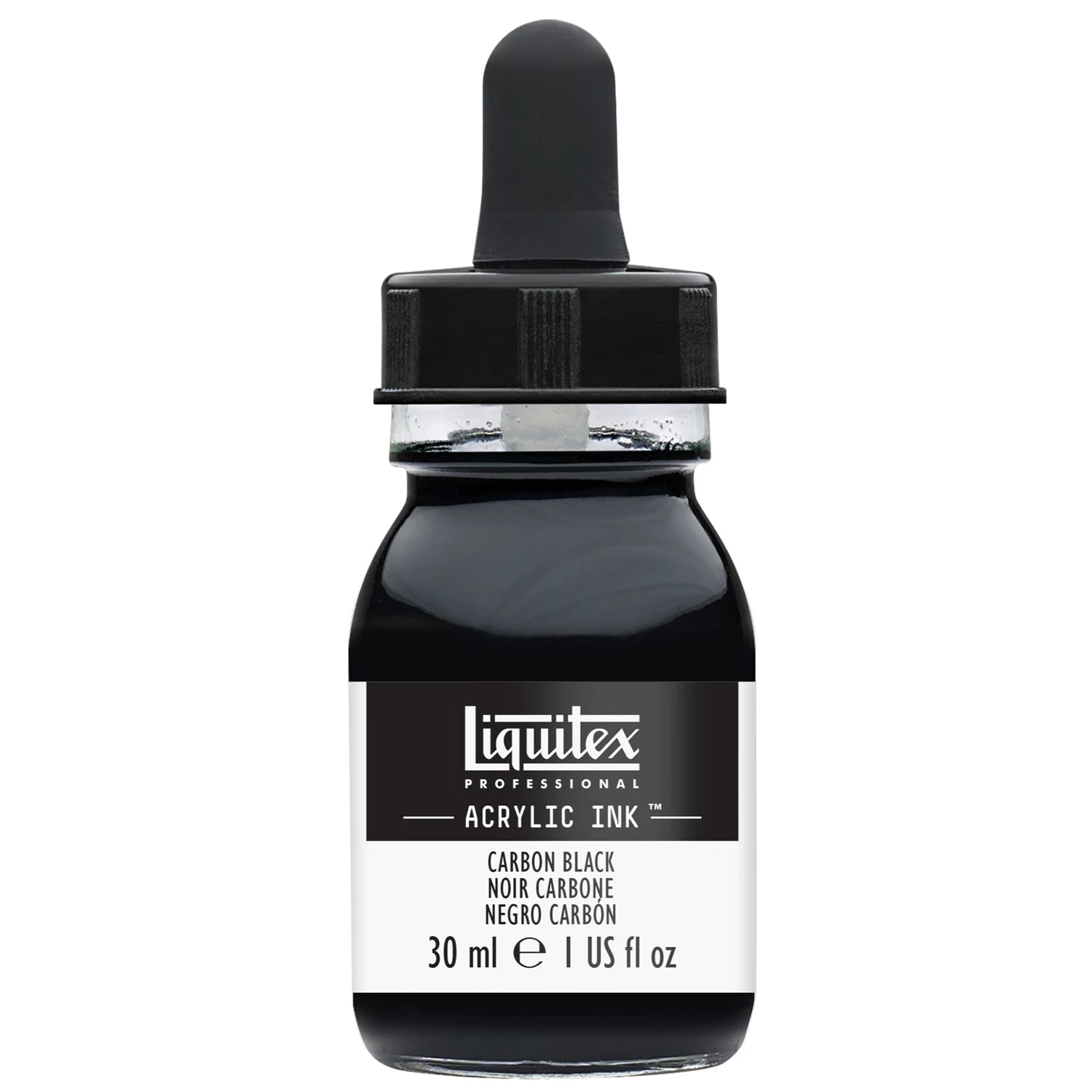 LQX PROF. ACRYLIC INK 30ML FLASCHE KARBONSCHWARZ