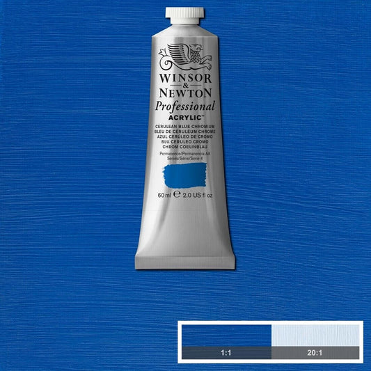 W&N PROF. ACRYLFARBE 60ML TUBE CÖLINBLAU CHROM