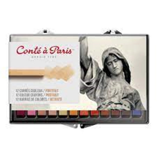 CONTE CARRE SORTIMENT 12 FARBEN PORTRAIT