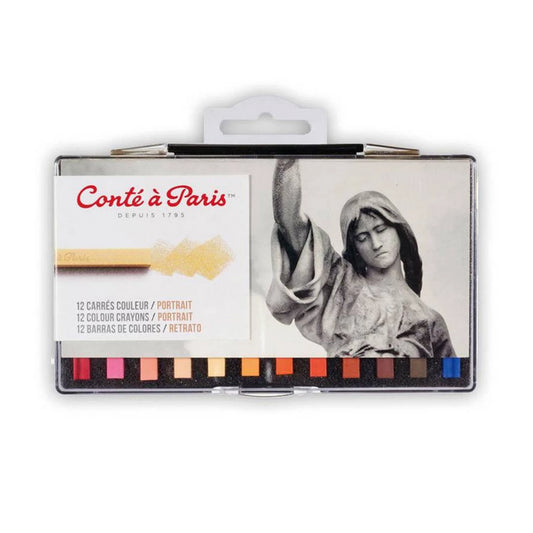 CONTE CARRE SORTIMENT 12 FARBEN PORTRAIT HÄNGBAR