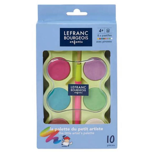 LFB KINDER GOUACHEFARBE SET 8 FARBTABLETTEN 40MM
