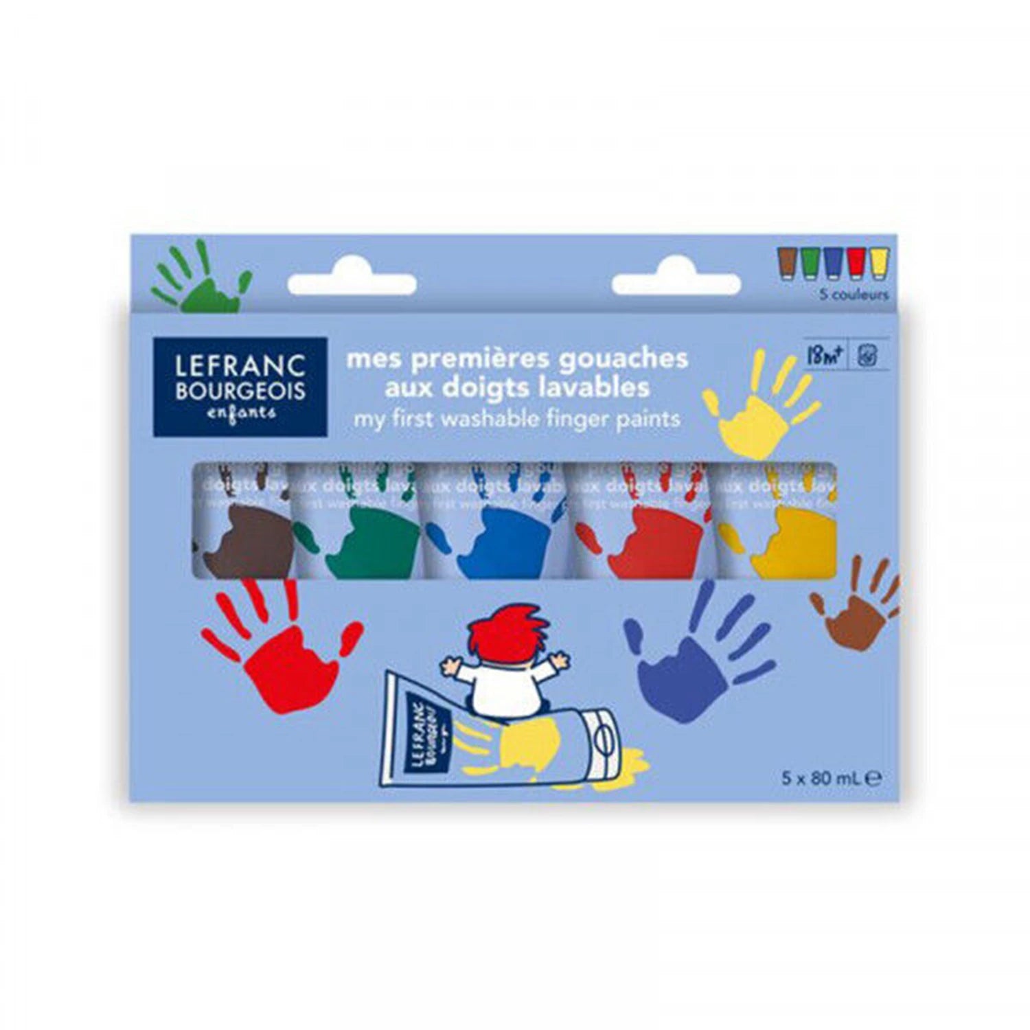 LFB KINDER FINGERFARBEN SET CLASSIC 5 X 80ML TUBEN