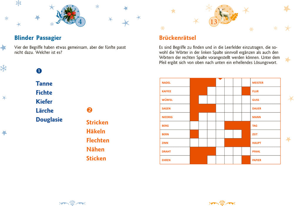 COPPENRATH Kleines Adventsbuch 64635 All überall auf den Tannenspi