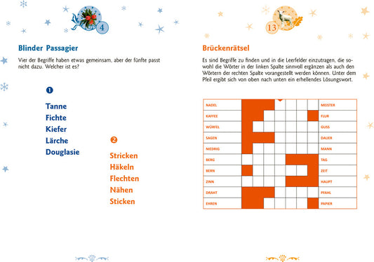 COPPENRATH Kleines Adventsbuch 64635 All überall auf den Tannenspi
