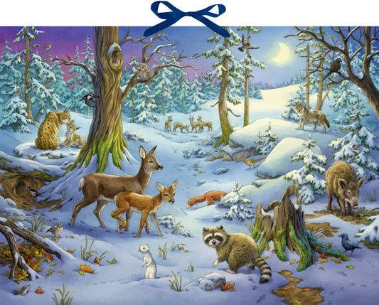 COPPENRATH Adventskalender 52x38cm 72257 Hört ihr die Tiere im Wald