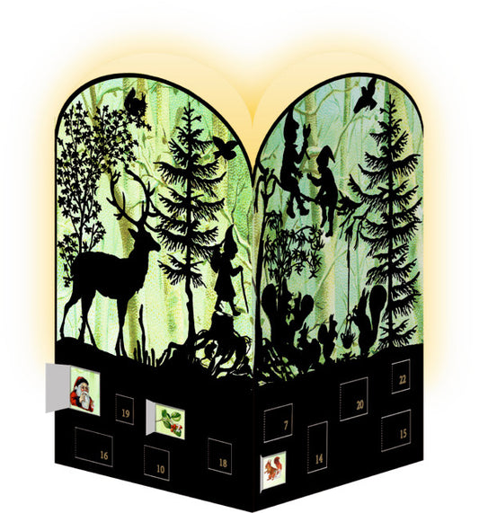 COPPENRATH Adventskalender 16.5x11.5cm 92998 Nostalgische Scherenschnitte