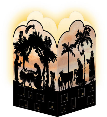 COPPENRATH Adventskalender 16.5x11.5cm 92998 Nostalgische Scherenschnitte