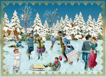 COPPENRATH Adventskalender Mini 85x60mm 94873 Fröhliche Weihnachten