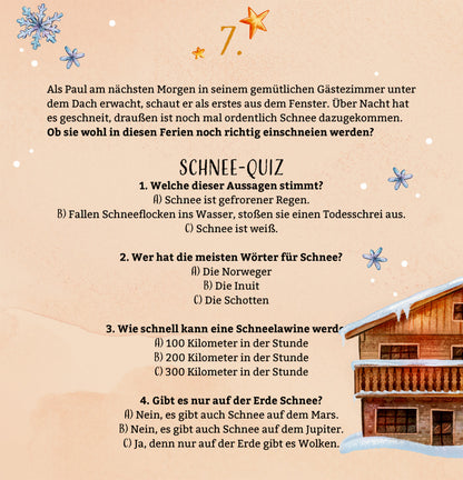 COPPENRATH Zettel Adventskalender 95262 Aufregende Winterferien in de