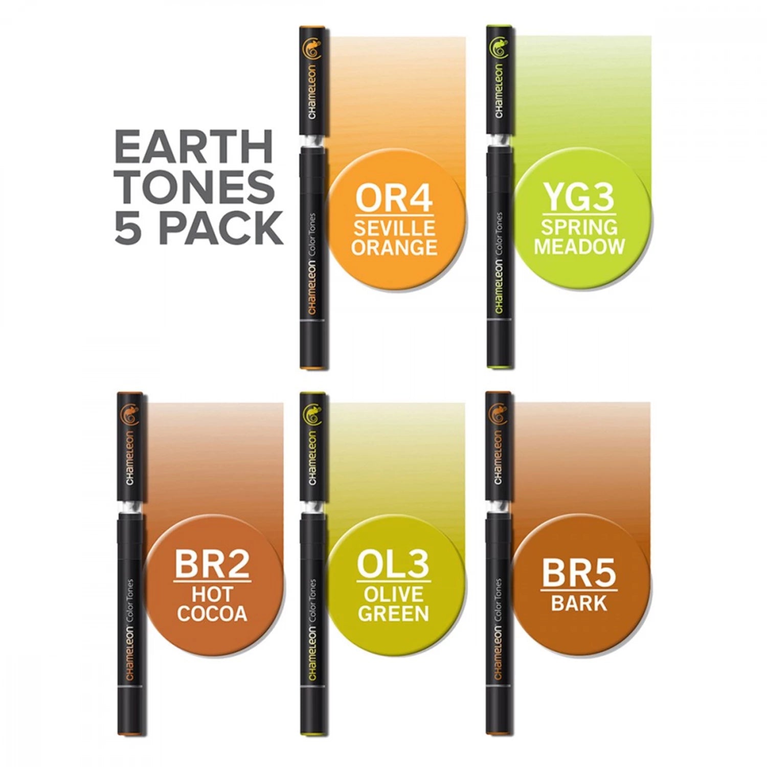 CHAMELEON 5-PEN EARTH TONES SET
