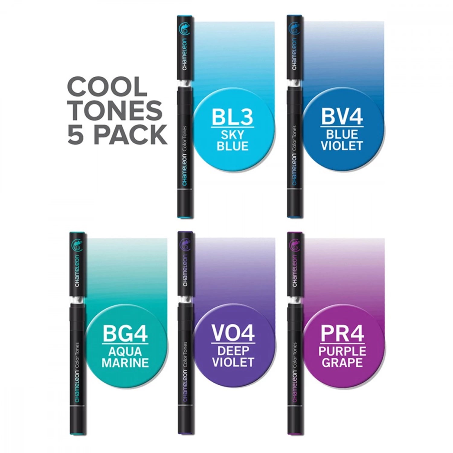 CHAMELEON 5-PEN COOL TONES SET