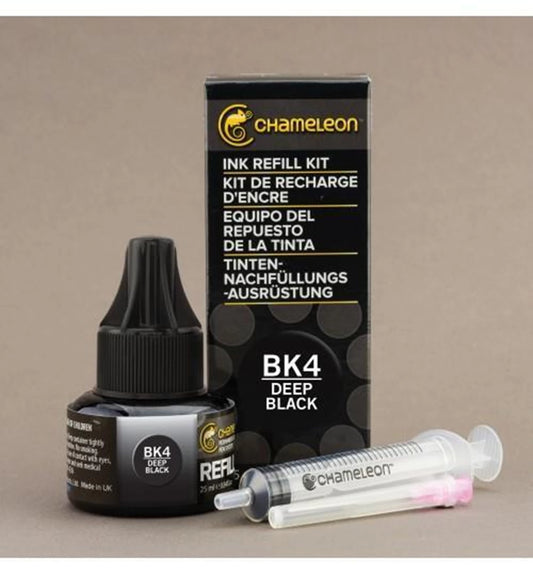 INK REFILL 25ML - DEEP BLACK BK4