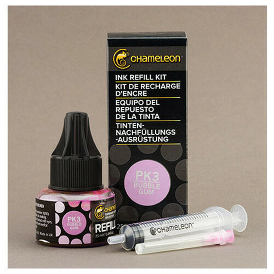 INK REFILL 25ML - BUBBLE GUM PK3