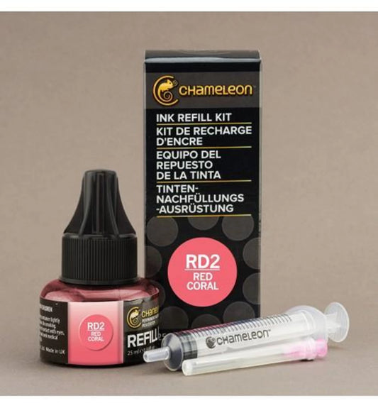 INK REFILL 25ML - RED CORAL RD2