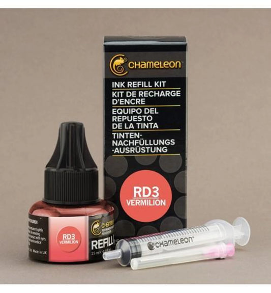 INK REFILL 25ML - VERMILLION RD3