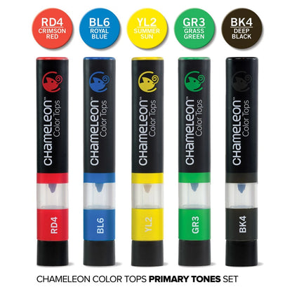 CHAMELEON 5-PEN TOPS PRIMARY TONES SET