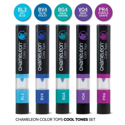 CHAMELEON 5-PEN TOPS COOL TONES SET