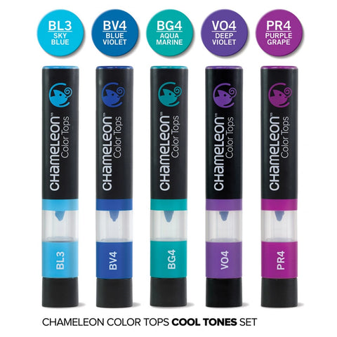 CHAMELEON 5-PEN TOPS COOL TONES SET