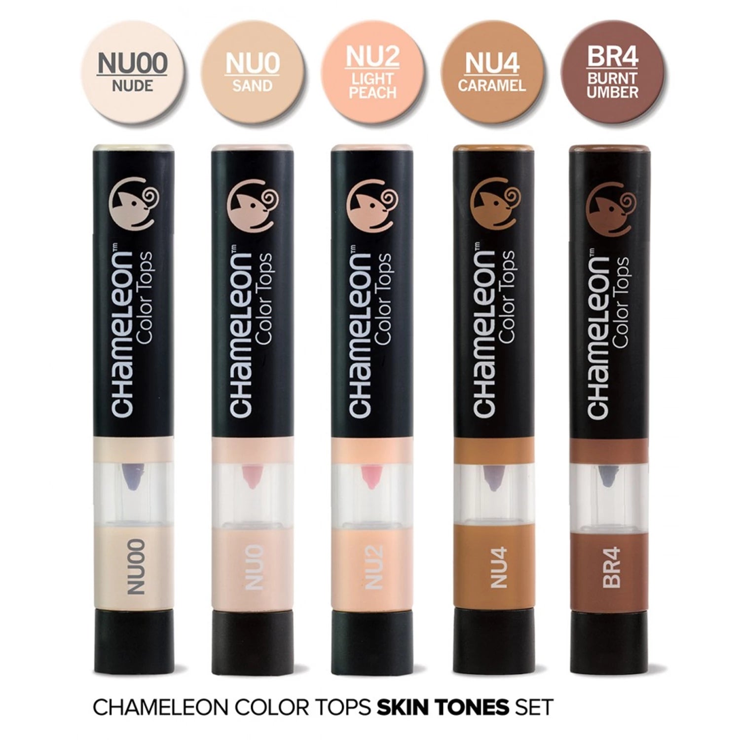 CHAMELEON 5-PEN TOPS SKIN TONES SET