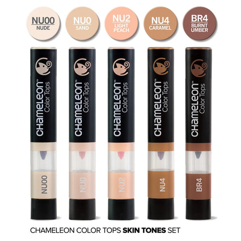 CHAMELEON 5-PEN TOPS SKIN TONES SET