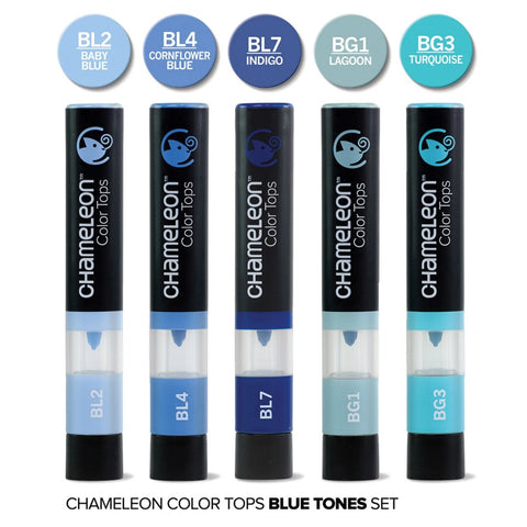 CHAMELEON 5-PEN TOPS BLUE TONES SET