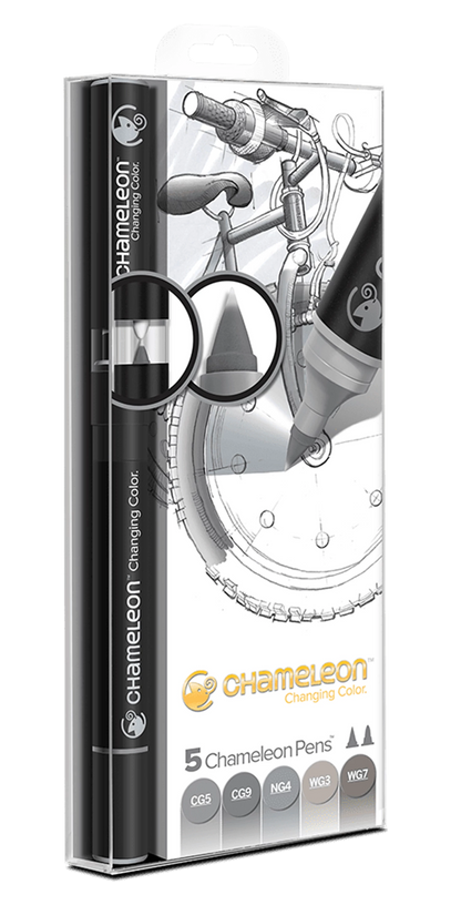 CHAMELEON 5-PEN GRAY TONES SET