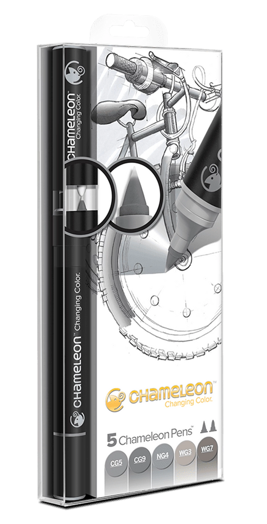 CHAMELEON 5-PEN GRAY TONES SET