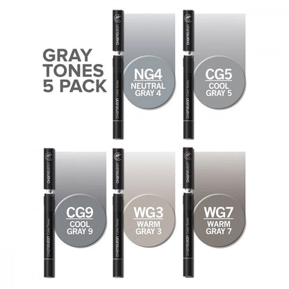 CHAMELEON 5-PEN GRAY TONES SET
