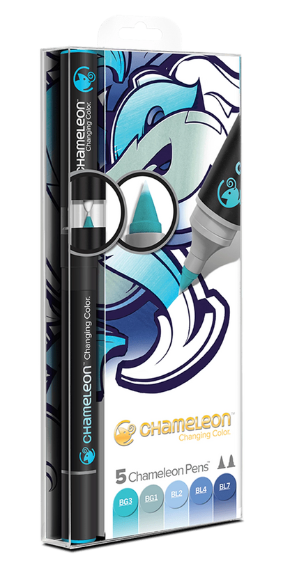 CHAMELEON 5-PEN BLUE TONES SET
