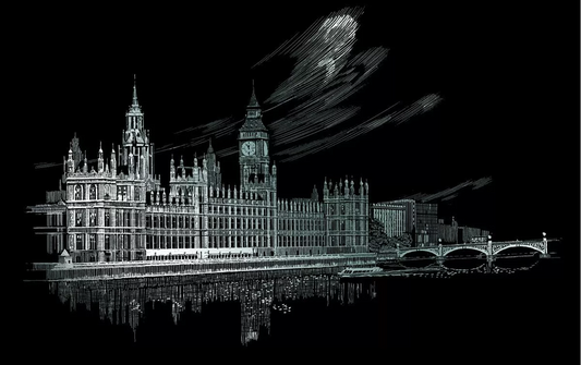 R&L GRAVURES D'ART ALU MON. CELEBRES LE PARLEMENT DE LONDRES